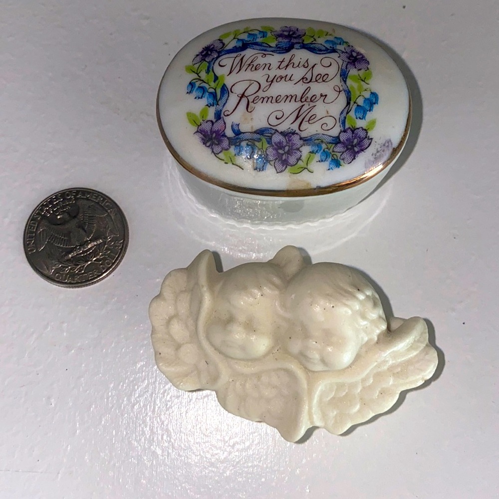 Two tiny trinket boxes